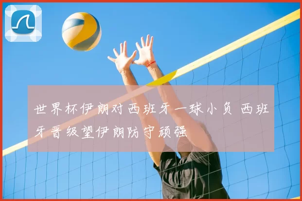 世界杯伊朗对西班牙一球小负 西班牙晋级望伊朗防守顽强