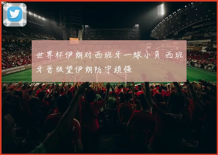世界杯伊朗对西班牙一球小负 西班牙晋级望伊朗防守顽强